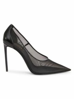 Cheapest 🥰 Saint Laurent Sihana Mesh Stiletto Pumps 🔔