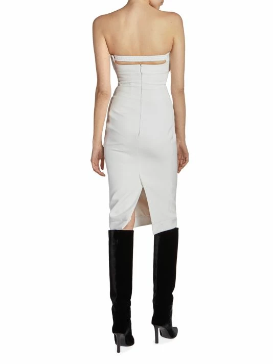 Budget ๐ Saint Laurent Cut-Out Strapless Midi ๐ Dress ๐ - Image 5