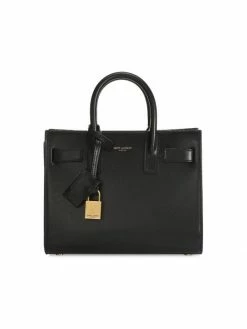 Best Pirce 🌟 Saint Laurent Nano Sac De Jour Leather Satchel Nero 🤩