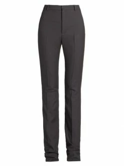 Flash Sale 🛒 Saint Laurent Wool Slim-Straight Pants 👍