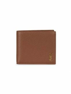 Best reviews of 😉 Saint Laurent Logo Plaque Bifold Wallet For Men ⭐
