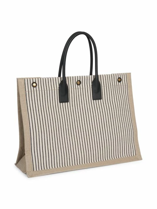 Top 10 ๐ Saint Laurent Rive Gauche Stripe Canvas Tote ๐ - Image 4
