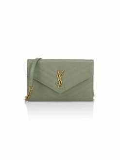 Best reviews of 🤩 Saint Laurent Quilted Leather Chain Wallet 👏