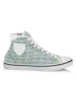 Flash Sale 🥰 Saint Laurent Malibu Tweed High-Top 👟 Sneakers 👍