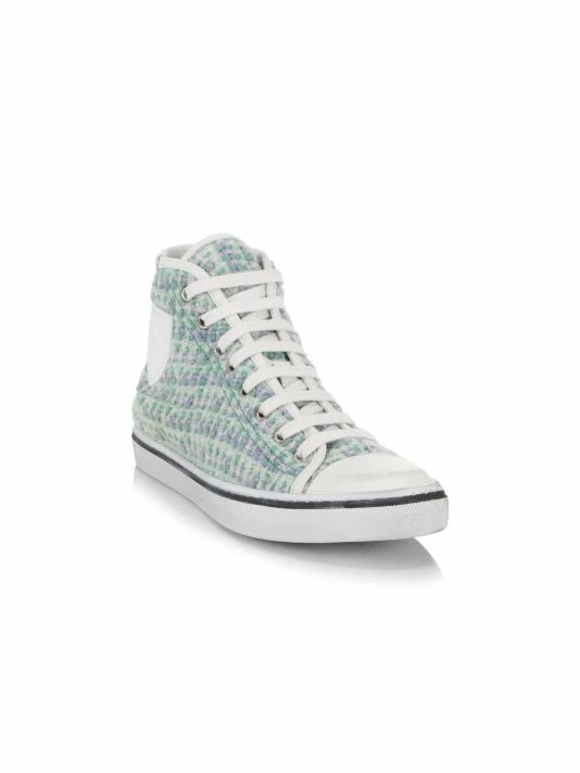 Flash Sale 🥰 Saint Laurent Malibu Tweed High-Top 👟 Sneakers 👍 - Image 2