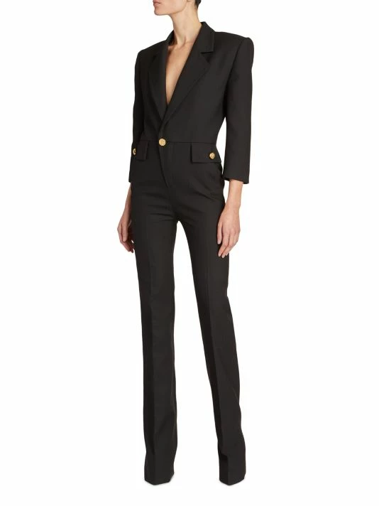 Coupon ๐ Saint Laurent Wool Suit Jumpsuit ๐งจ - Image 3
