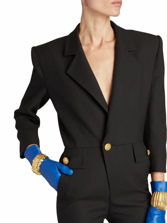 Coupon ๐ Saint Laurent Wool Suit Jumpsuit ๐งจ - Image 6