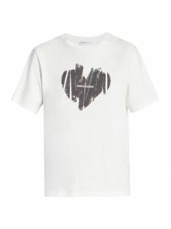 Cheap 🤩 Saint Laurent Heart Logo T-Shirt 🎉