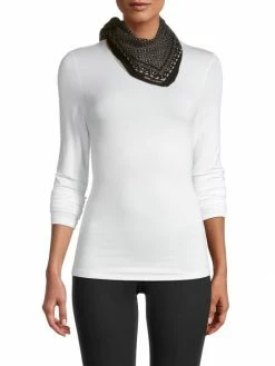 Deals 😍 Saint Laurent Diamond-Heart Wool Bandana 🛒