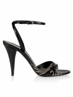 Buy 😍 Saint Laurent Sexy 100 Snakeskin 🩴 Sandals ❤️