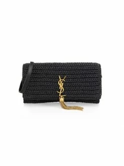 Deals 🛒 Saint Laurent Kate 99 Raffia Tassel-Embellished Shoulder Bag 👍