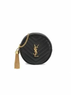 Flash Sale 🤩 Saint Laurent Logo Matelassé Tassel Coin Purse-On-Chain ⭐