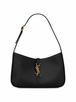 Top 10 🎉 Saint Laurent Le 5 à 7 Leather Hobo Bag Storm 🌟