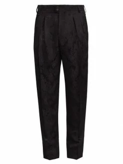 Promo 🧨 Saint Laurent Paisley Silk Trousers For Men 🎉