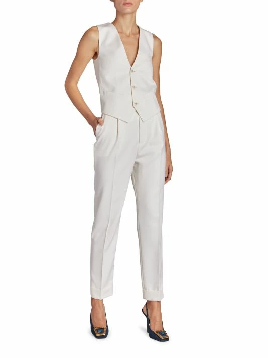 Hot Sale โค๏ธ Saint Laurent Wool Flat Front Trousers ๐ - Image 2