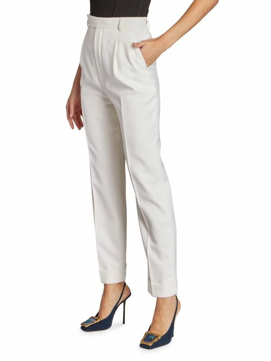 Hot Sale โค๏ธ Saint Laurent Wool Flat Front Trousers ๐ - Image 4