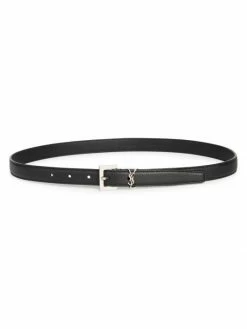 Hot Sale 👍 Saint Laurent Milo Logo Buckle Belt 🌟