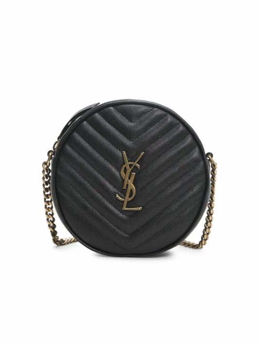 Promo ๐ Saint Laurent Jade Round Matelassé Leather Bag Crema Soft ๐ - Image 6