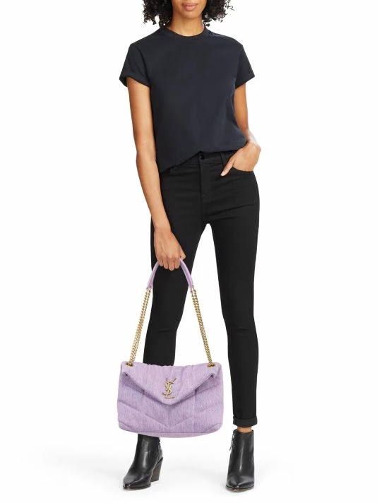 Deals โญ Saint Laurent Small Denim Puffer Shoulder Bag ๐งจ - Image 3