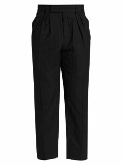 Cheap 🧨 Saint Laurent High-Rise Wool Trousers For Men 😀