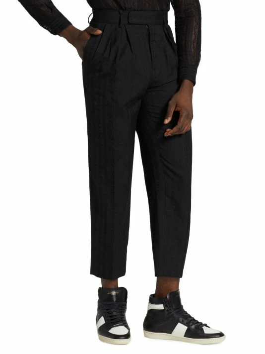 Cheap ๐งจ Saint Laurent High-Rise Wool Trousers For Men ๐ - Image 3