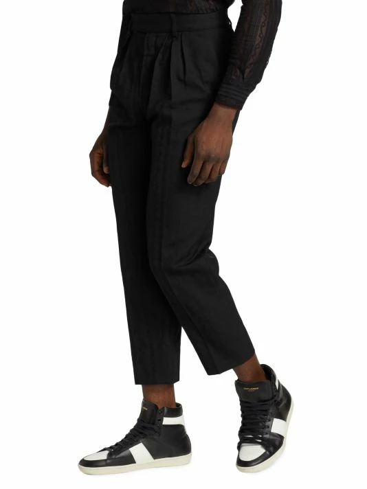 Cheap ๐งจ Saint Laurent High-Rise Wool Trousers For Men ๐ - Image 4