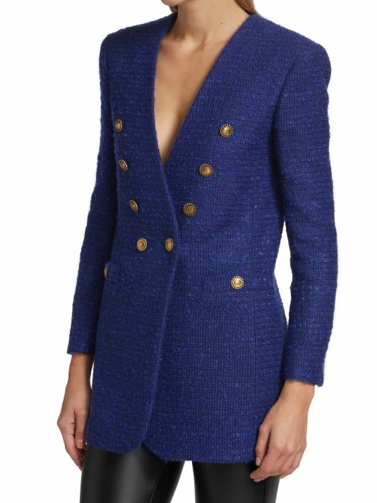 Best reviews of ๐ Saint Laurent Double-Breasted Tweed Blazer ๐ - Image 3