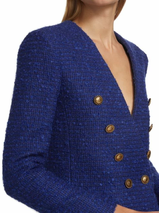 Best reviews of ๐ Saint Laurent Double-Breasted Tweed Blazer ๐ - Image 6