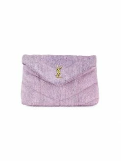 Cheapest 👏 Saint Laurent Small Denim Puffer Pouch 😍