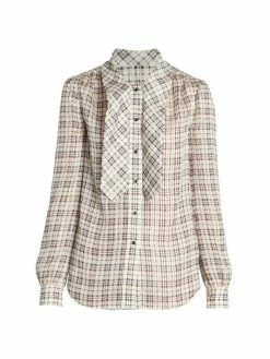 Outlet 😍 Saint Laurent Tieneck Silk Top ❤️