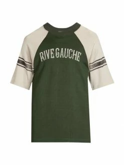 Promo 🥰 Saint Laurent Logo Cotton T-Shirt For Men 🥰