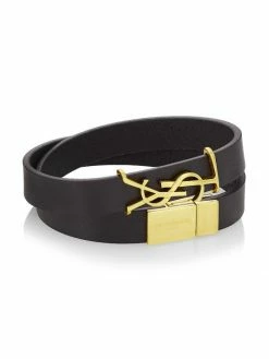 Best deal 😍 Saint Laurent Opyum Leather Double Wrap Bracelet 🥰