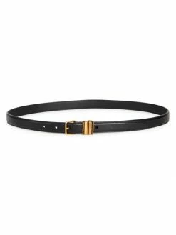 Cheap 🌟 Saint Laurent Stacked-Loop Leather Belt 😍