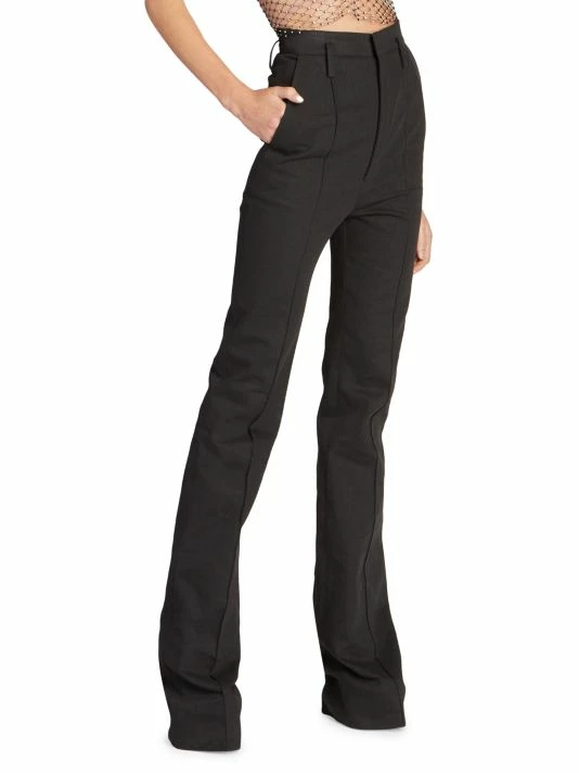 Cheapest ๐งจ Saint Laurent High-Waisted Pintuck Denim Trousers ๐ฅฐ - Image 4