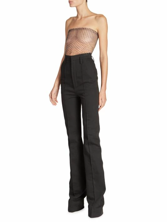 Cheapest ๐งจ Saint Laurent High-Waisted Pintuck Denim Trousers ๐ฅฐ - Image 6