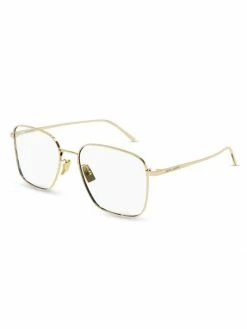 Cheap ✔️ Saint Laurent Metal 55MM Square Eyeglasses ✔️