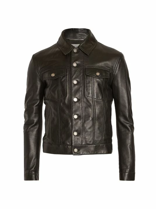 Brand new โ๏ธ Saint Laurent Classic Leather Jacket For Men โ๏ธ