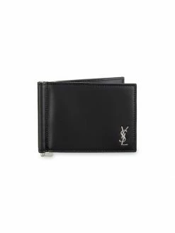 Wholesale ⌛ Saint Laurent Logo Leather Bifold Wallet For Men ⭐