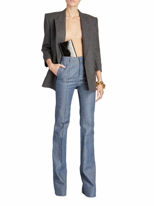 Outlet ❤️ Saint Laurent Wool Chine Blazer 😉 - Image 2