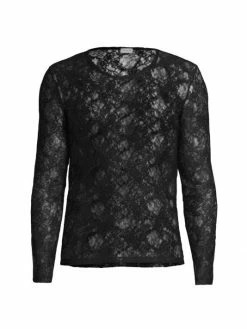 Top 10 🌟 Saint Laurent Petites Fleurs Sheer Dentelle Lace 👕 Shirt For Men 😀