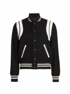 Promo 👏 Saint Laurent Teddy Bomber Jacket 😀