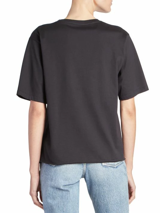 Budget 👍 Saint Laurent Logo Crewneck T-Shirt ⭐ - Image 5