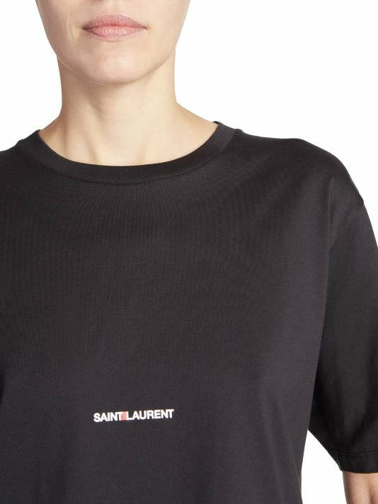 Budget 👍 Saint Laurent Logo Crewneck T-Shirt ⭐ - Image 6