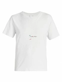 Best Sale 🔥 Saint Laurent Splatter Logo T-Shirt 🌟
