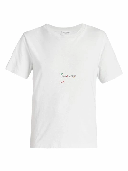 Best Sale ๐ฅ Saint Laurent Splatter Logo T-Shirt ๐