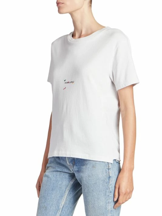 Best Sale ๐ฅ Saint Laurent Splatter Logo T-Shirt ๐ - Image 4