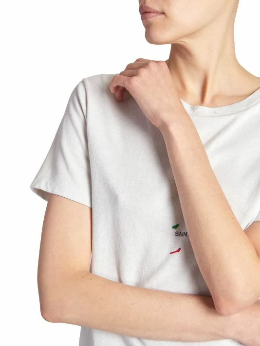 Best Sale ๐ฅ Saint Laurent Splatter Logo T-Shirt ๐ - Image 6