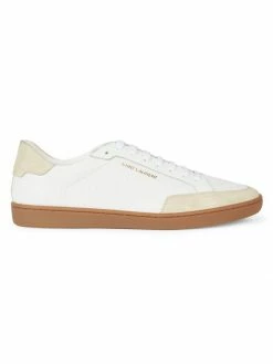 Budget 🥰 Saint Laurent SL/10 Low-Top Leather 👟 Sneakers For Men 🎁