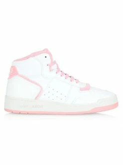 Best deal 🥰 Saint Laurent Jefferson Leather High-Top 👟 Sneakers 🌟