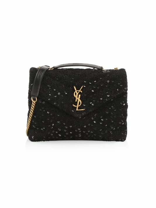 Deals ✔️ Saint Laurent Small Loulou Matelassé Sequin Shoulder Bag 🔥